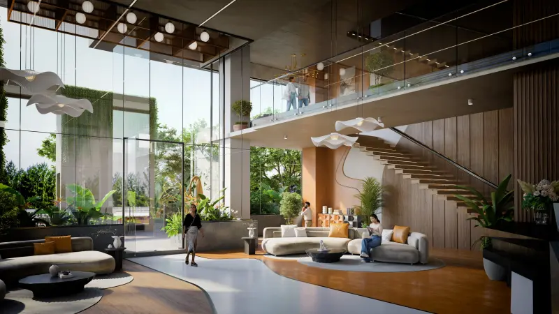 Double-Height Entrance Lobby